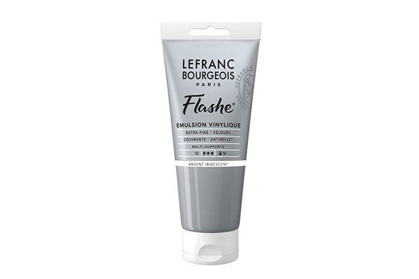 Flashe acrylic 80ml silver iridescent