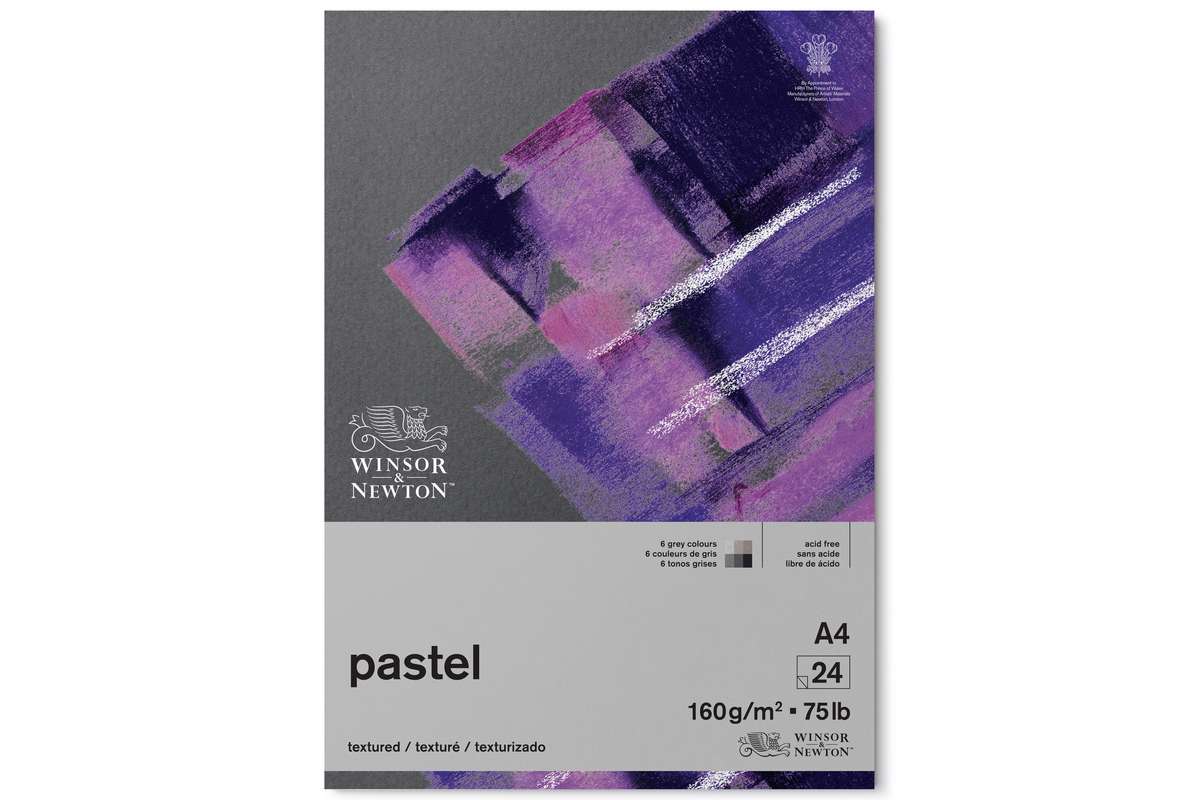 Pastel pad grey 160g, 24 pages