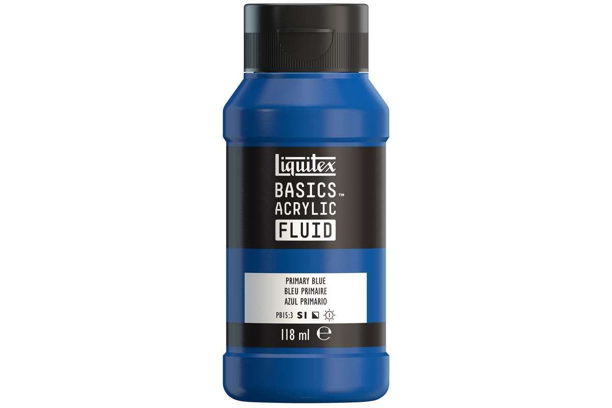 Basics fluid 118ml primary blue row 420