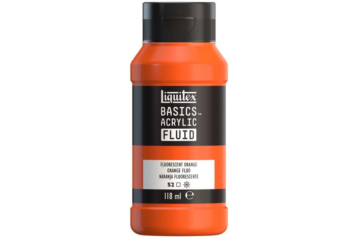 Basics fluid 118ml fluorescent orange row 982