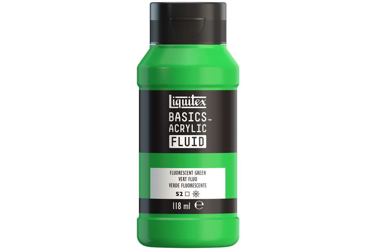 Basics fluid 118ml fluorescent green row 985