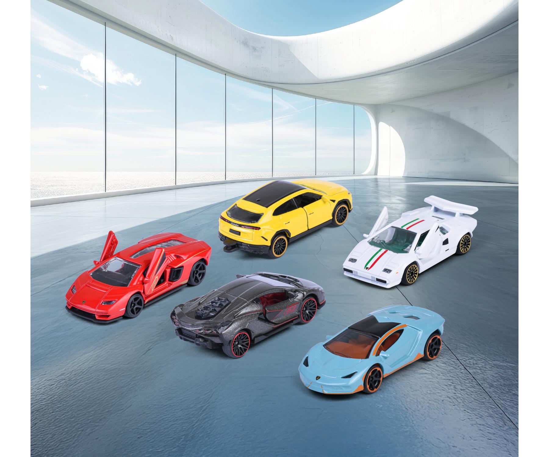 RIDE COOL - Lamborghini - Pack of 5 Miniature Cars - 1:64