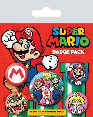 SUPER MARIO MARIO BADGE PACK