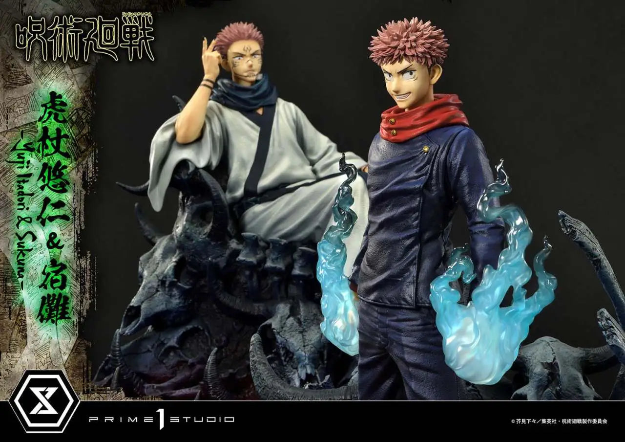 JUJUTSU KAISEN YUJI E SUKUNA STATUE SET