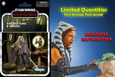 SW VINTAGE AHSOKA TANO & GROGU LTD ED AF