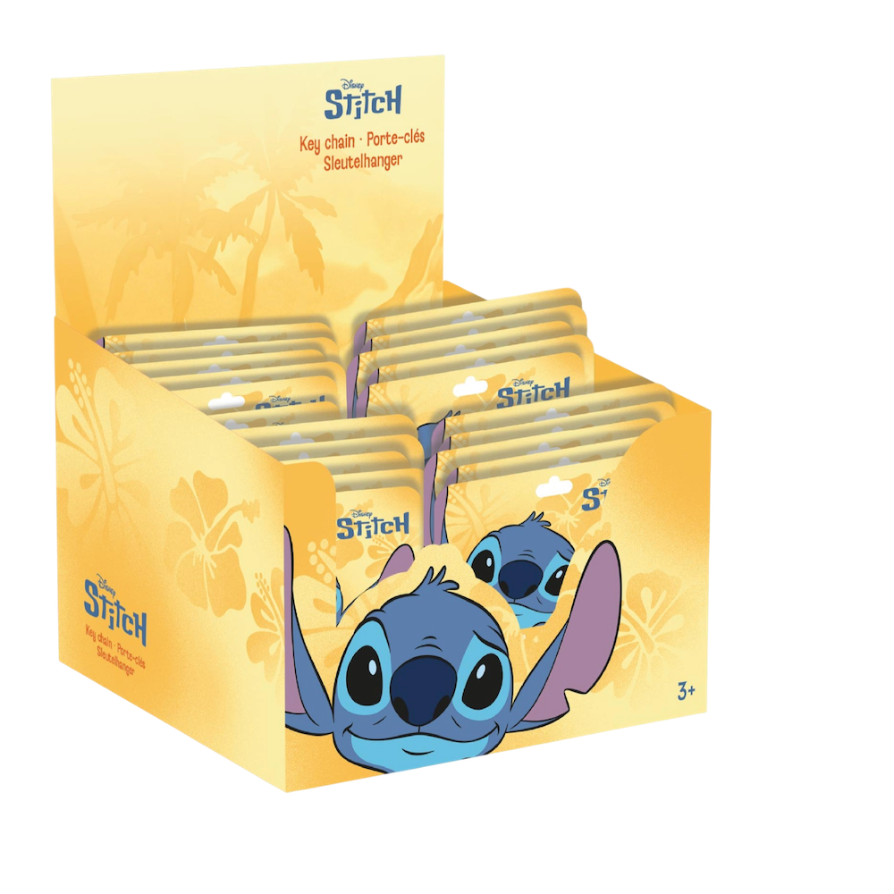 STITCH - Display of 25pc 3D Foam Keychain - 5 Models