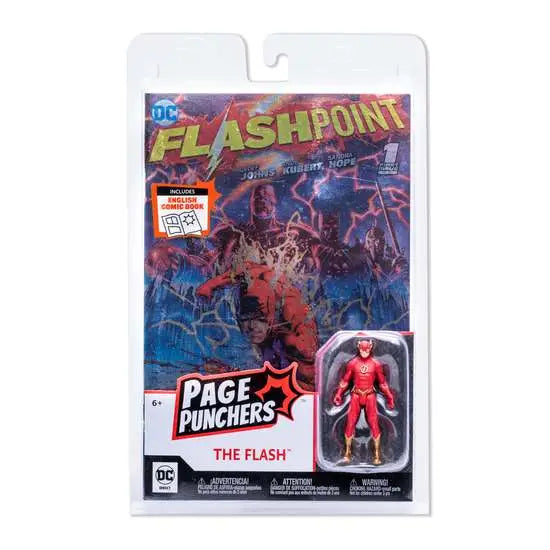 DC PAGE PUNCH FLASH 3IN COMIC METAL CVR