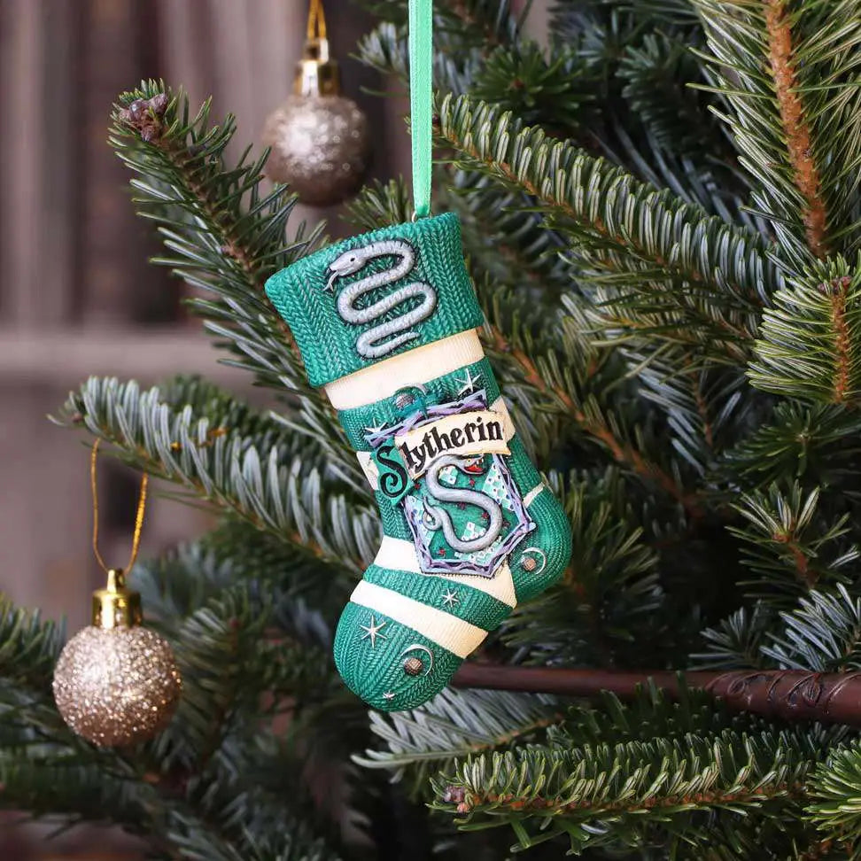 HARRY POTTER SLYTHERIN STOCKING HANGING ORNAMENT