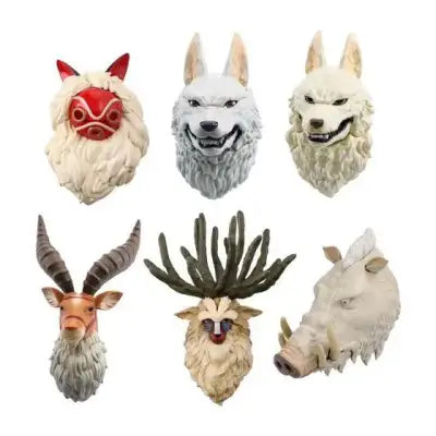 PRINCESS MONONOKE ASSORTED 3D CHARACTER MAGNET (6)