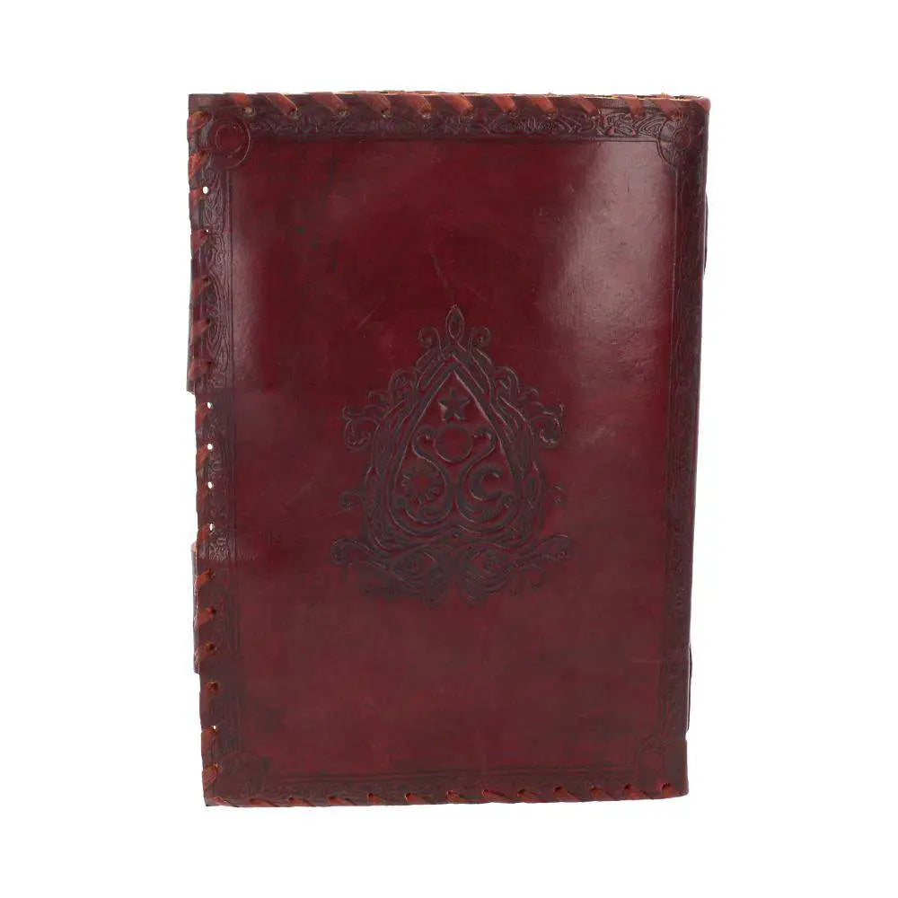 LEATHER DIARY EMBOS  SPIRIT BOARD & LOCK