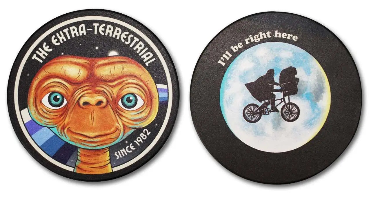 E.T. SET OF 2 CERAMIC COASTERS