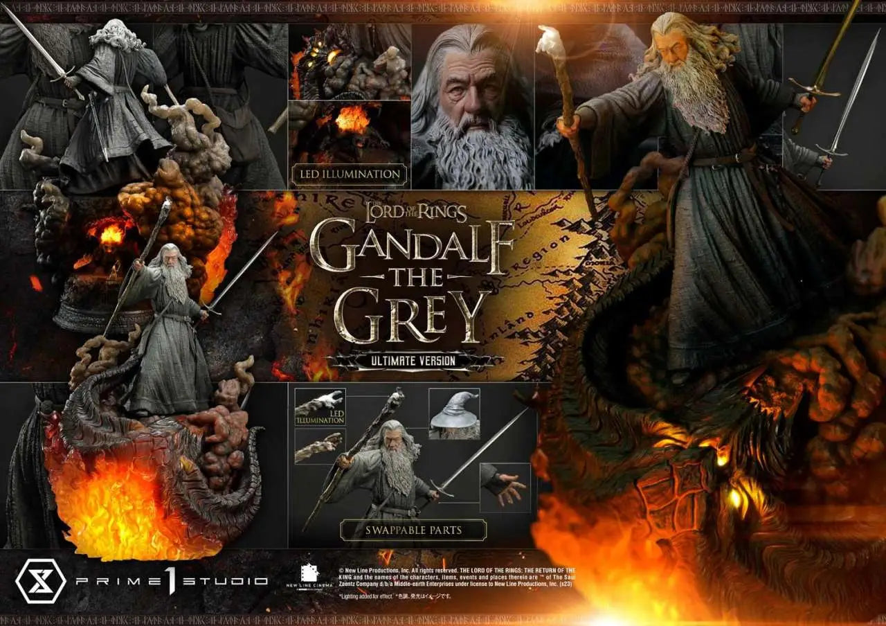 LOTR GANDALF THE GREY ULTIM VER STATUE