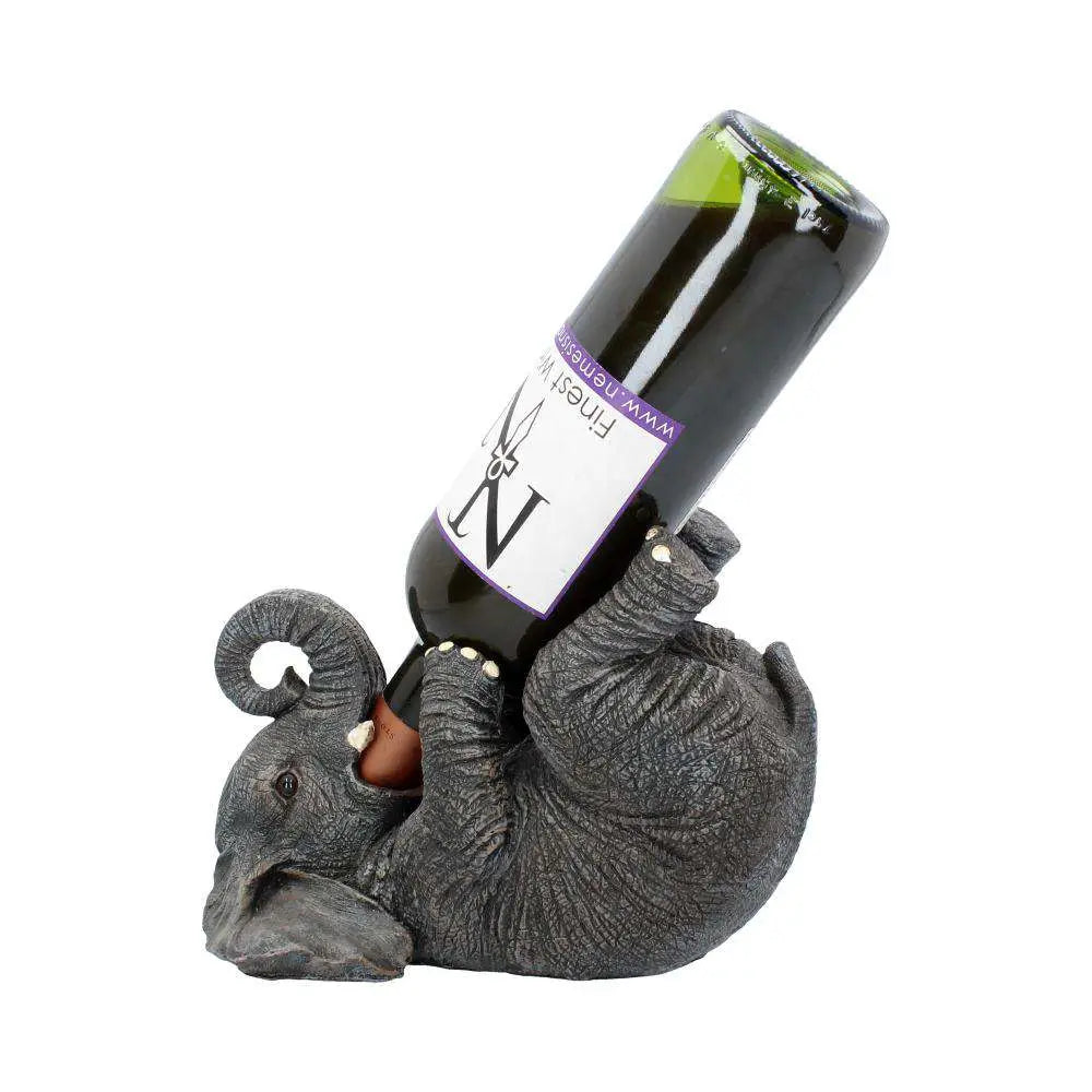 GUZZLERS GREY ELEPHANT WINE BOTTLE HOLDER