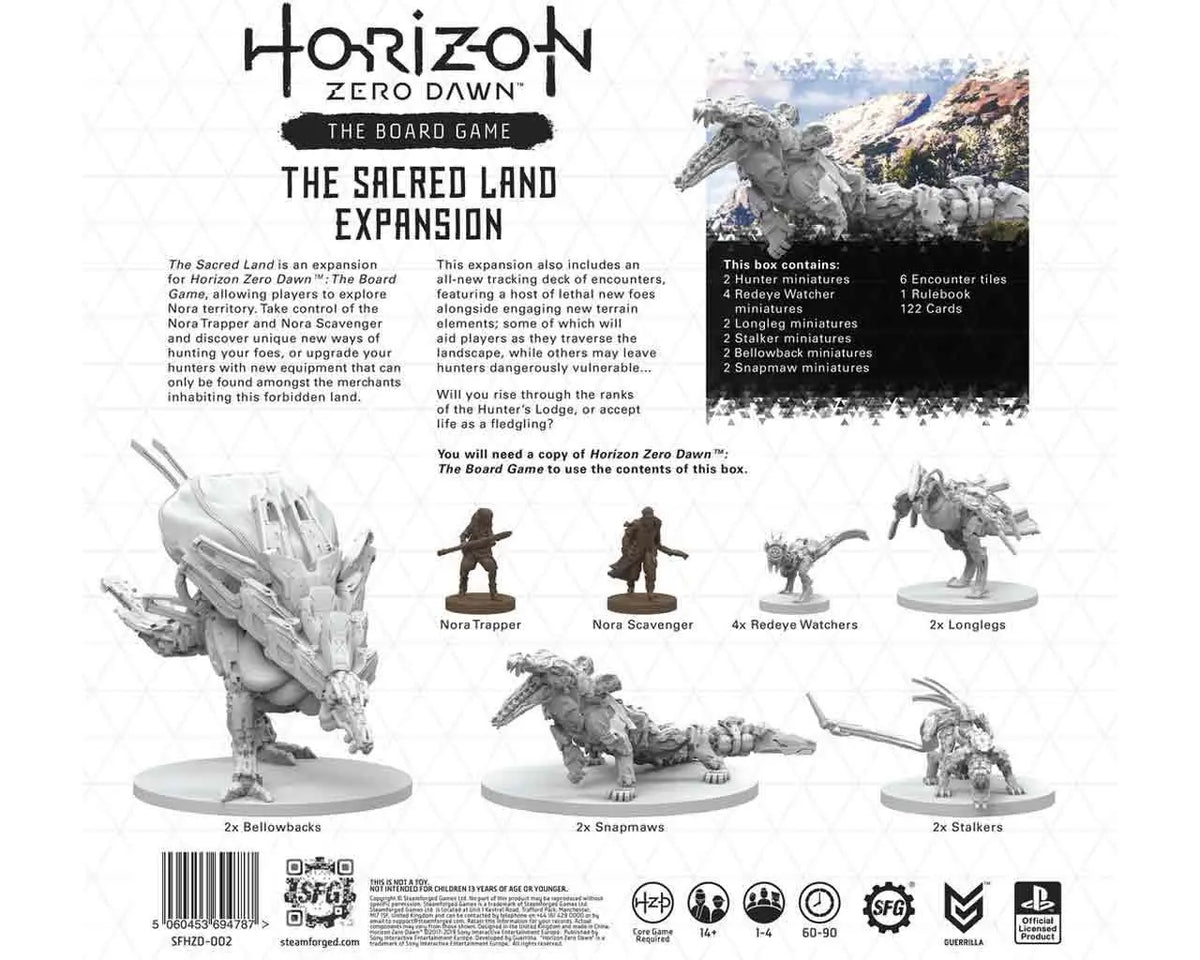 HORIZON ZERO DAWN THE BOARD GAME SACRED LAND EXPANSION