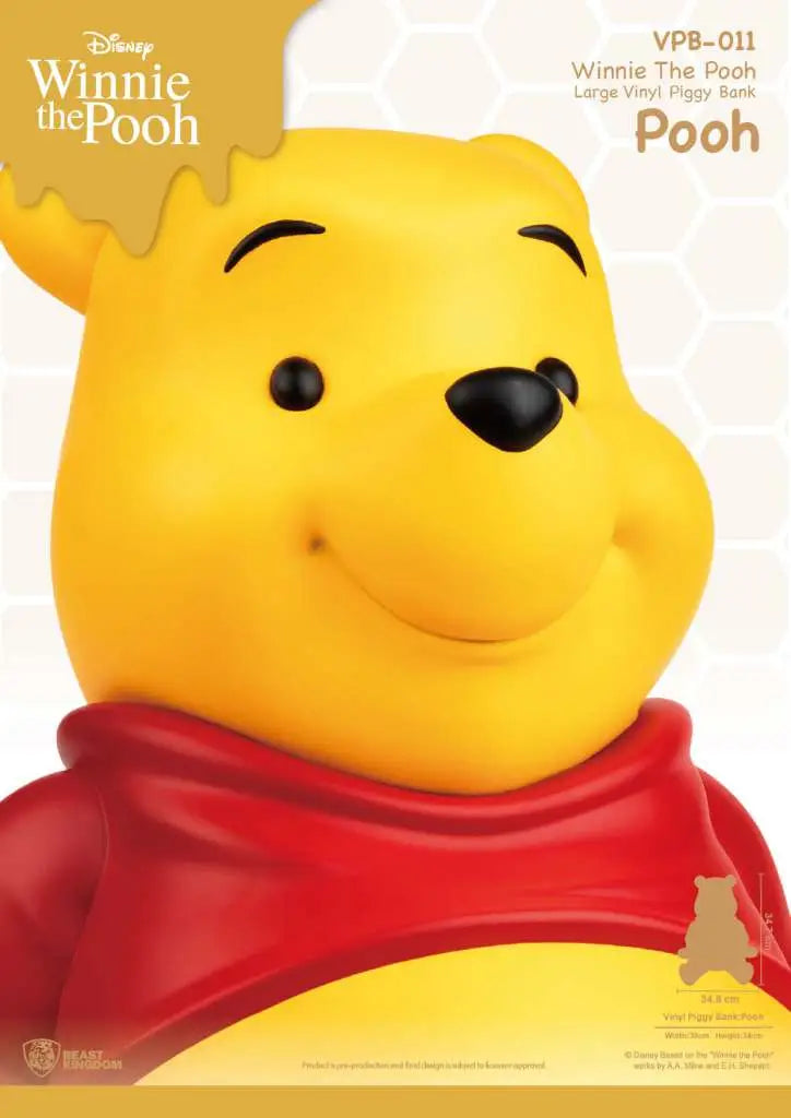 WINNIE POOH LARGE VINYL PIGGY BANK