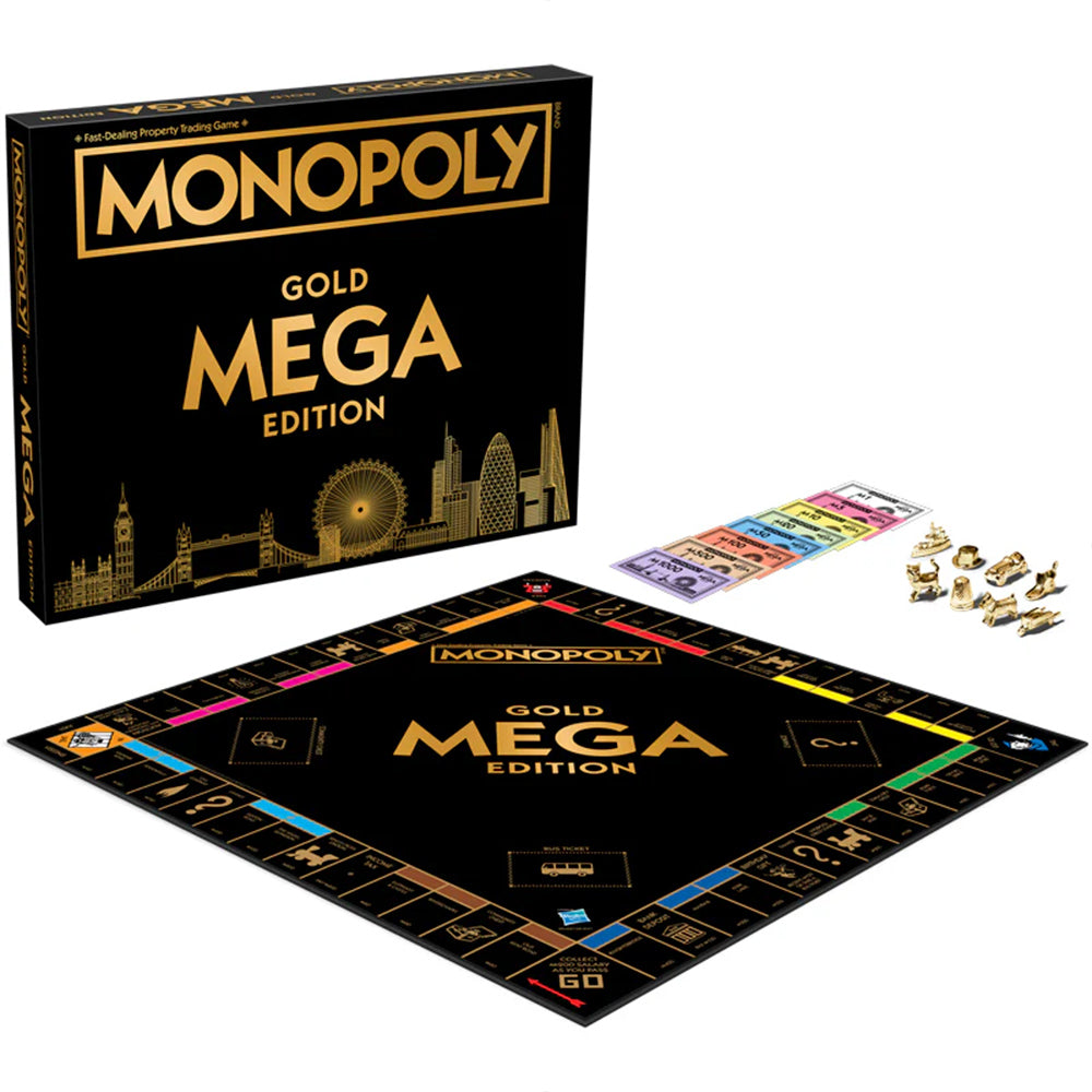 Winning Moves Mega Gold - Monopoly English UK