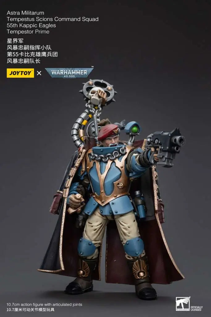 WH40K ASTRA MILITARUM TEMPESTUS SCIONS COMMAND SQUAD 55TH KAPPIC EAGLES TEMPESTOR PRIME