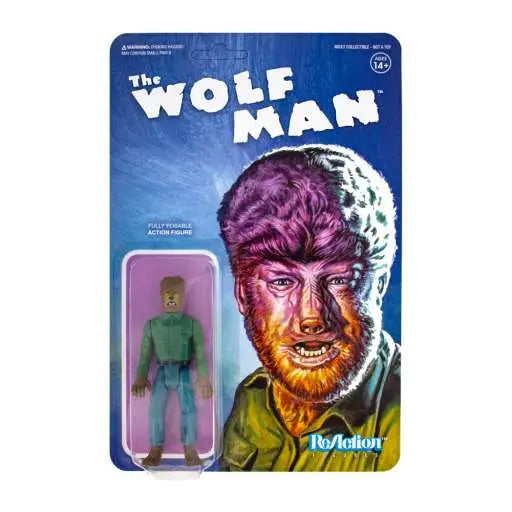 UNIVERSAL MONSTERS WOLF MAN REACTION FIGURE