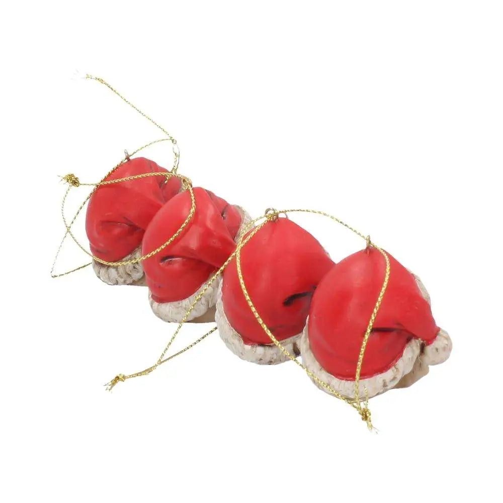 SILENT NIGHT SKULL BAUBLES SET HANGING ORNAMENT