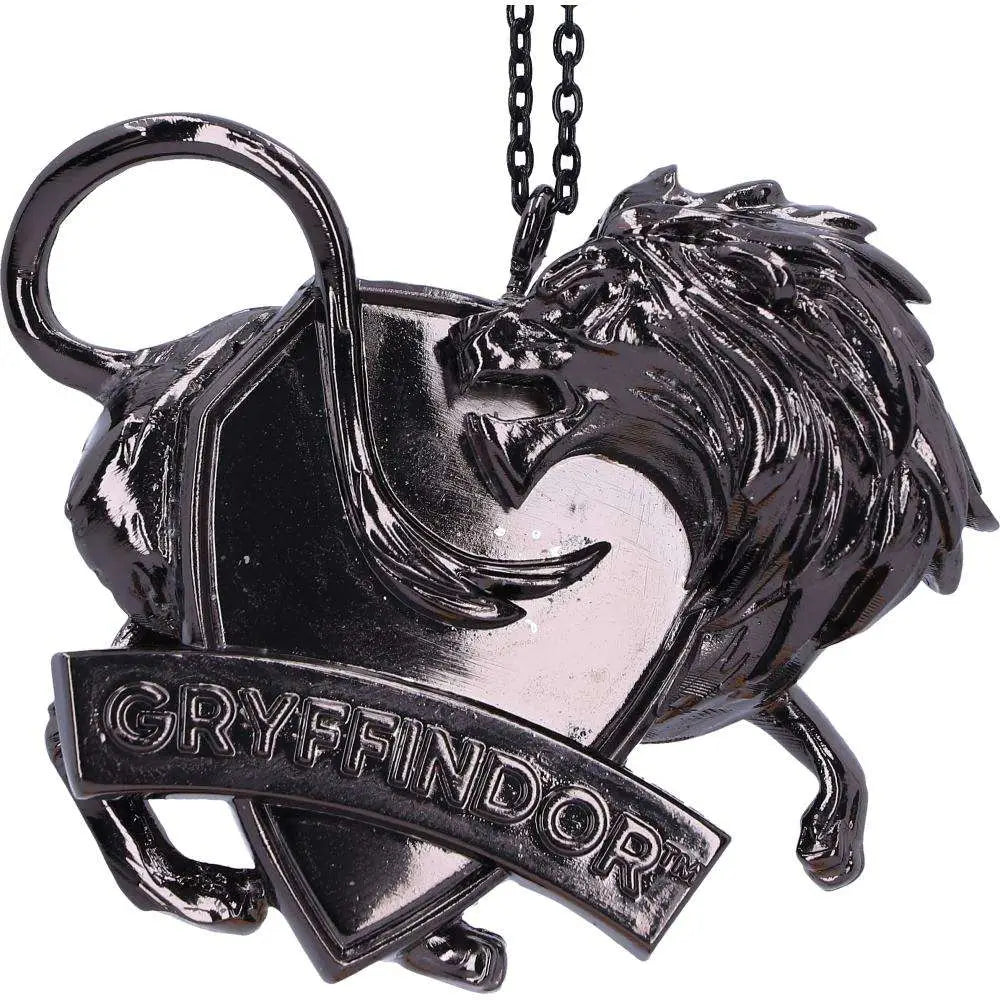 HARRY POTTER GRYFFINDOR CREST SILVER HANGING ORNAMENT