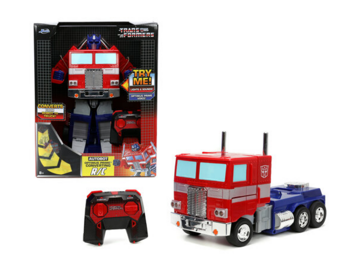 Transformers R. C. TRANSFORMERS - Optimus Prime RC Converting 13''