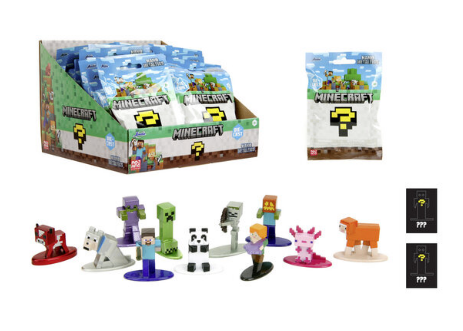 MINECRAFT - Display of Blind Nano Figures - 13 Assortment - 24pc