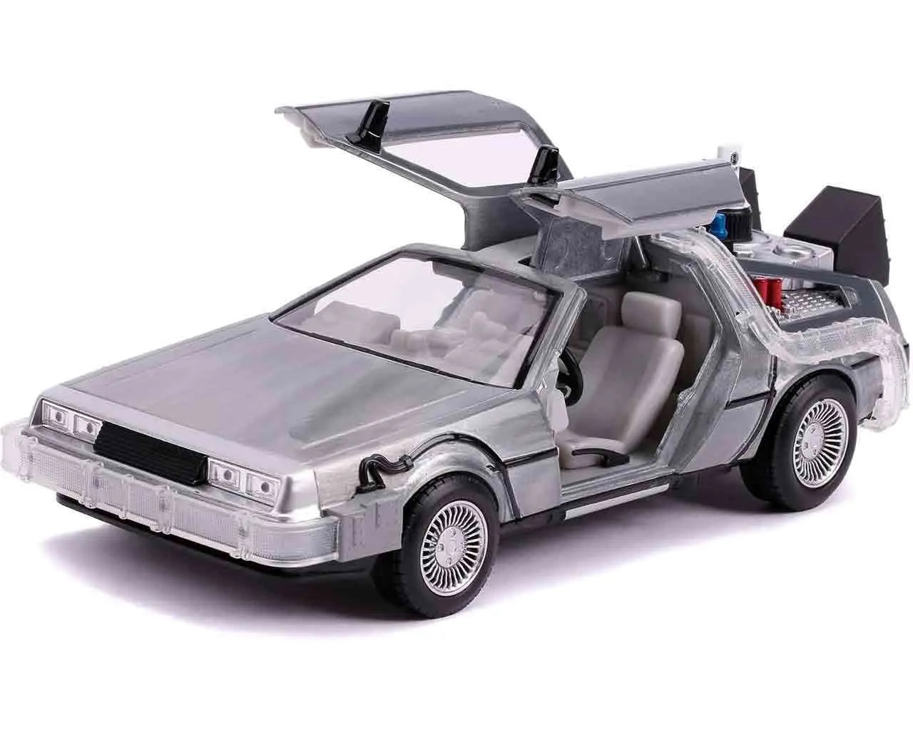 Back To The Future Part 2 - 1982 De Lorean DMC 12 - 1:24 Die-Cast Model With Lights