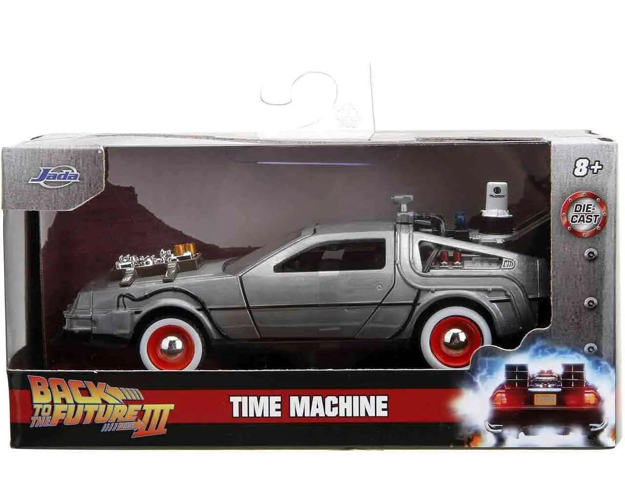 BACK TO THE FUTURE 3 1982 DELOREAN 1/32 DIE-CAST MODEL