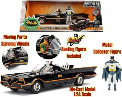 BATMAN 1966 BATMOBILE & BATMAN 1/24 DCM