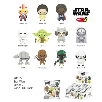 STAR WARS S.2 BAG CLIP BLIND BOX DISPLAY (24)