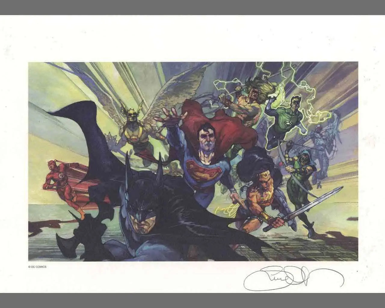 Simone Bianchi - Justice League of America - Limited Edition Lytho
