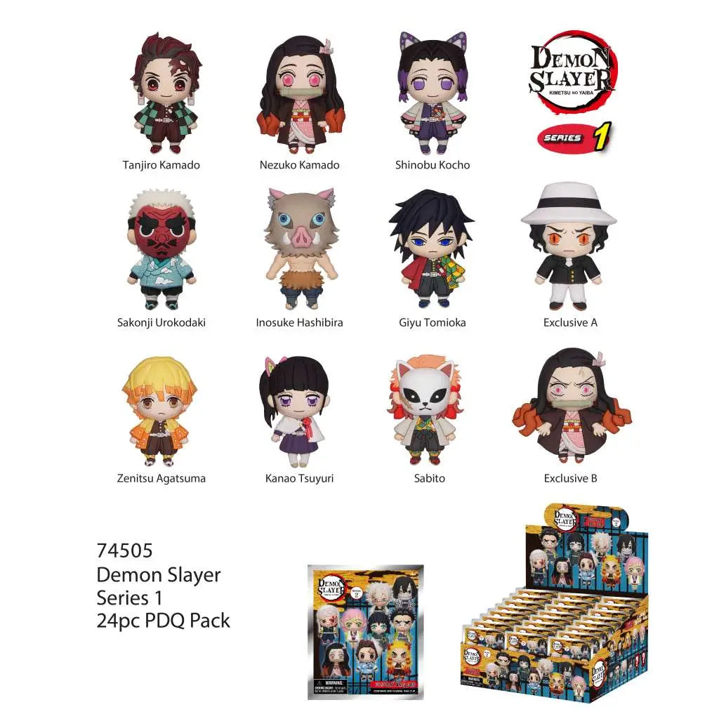 DEMON SLAYER S1 BAG CLIP BLIND BOX (24)