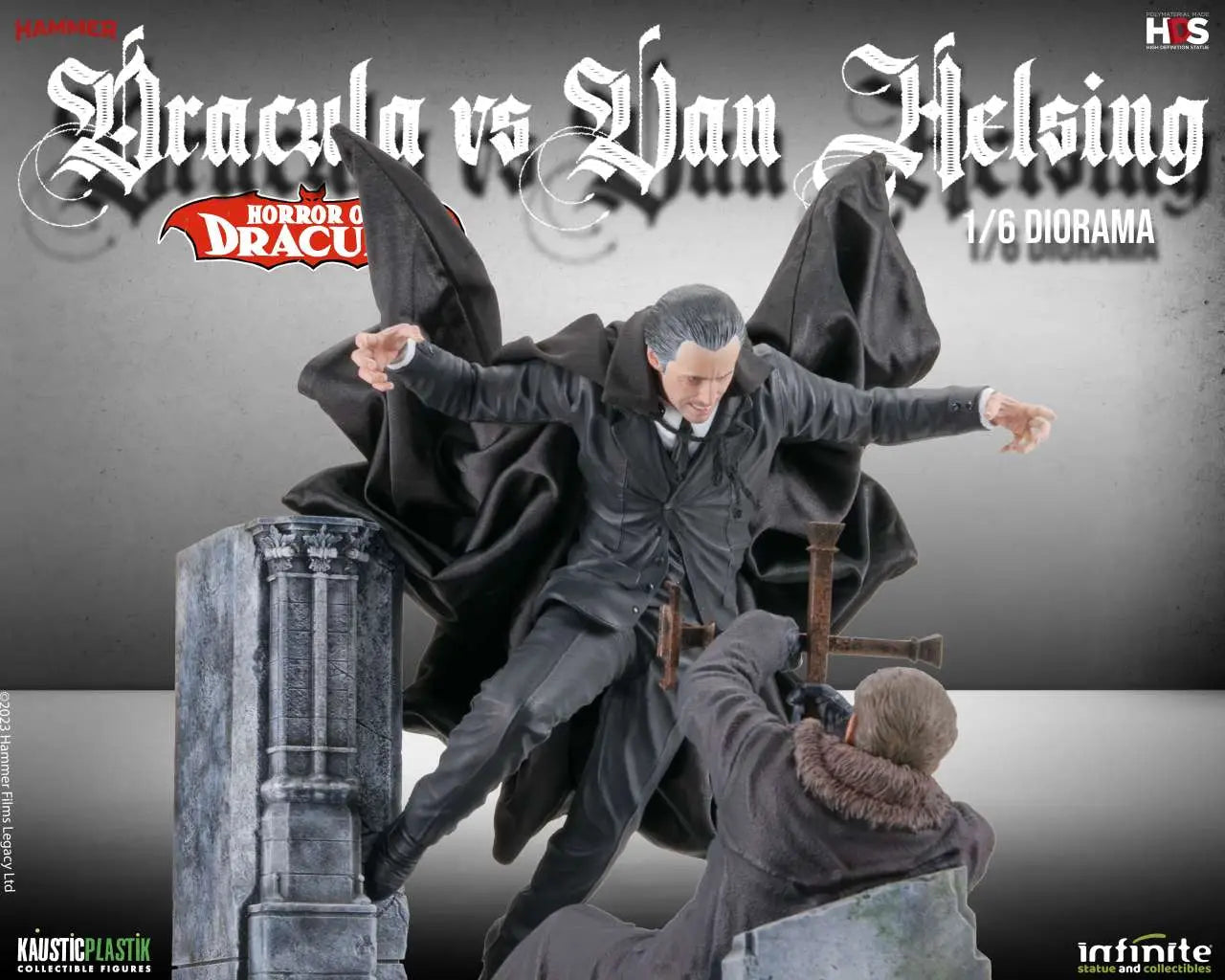 HORROR OF DRACULA - DRACULA VS VAN HELSING 1/6 DIORAMA