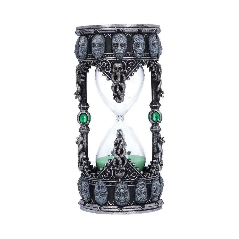 HARRY POTTER DEATH EATER SAND TIMER IN METALLIC SILVER