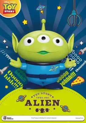 TOY STORY SMALL VINYL PIGGY BANK ALIEN