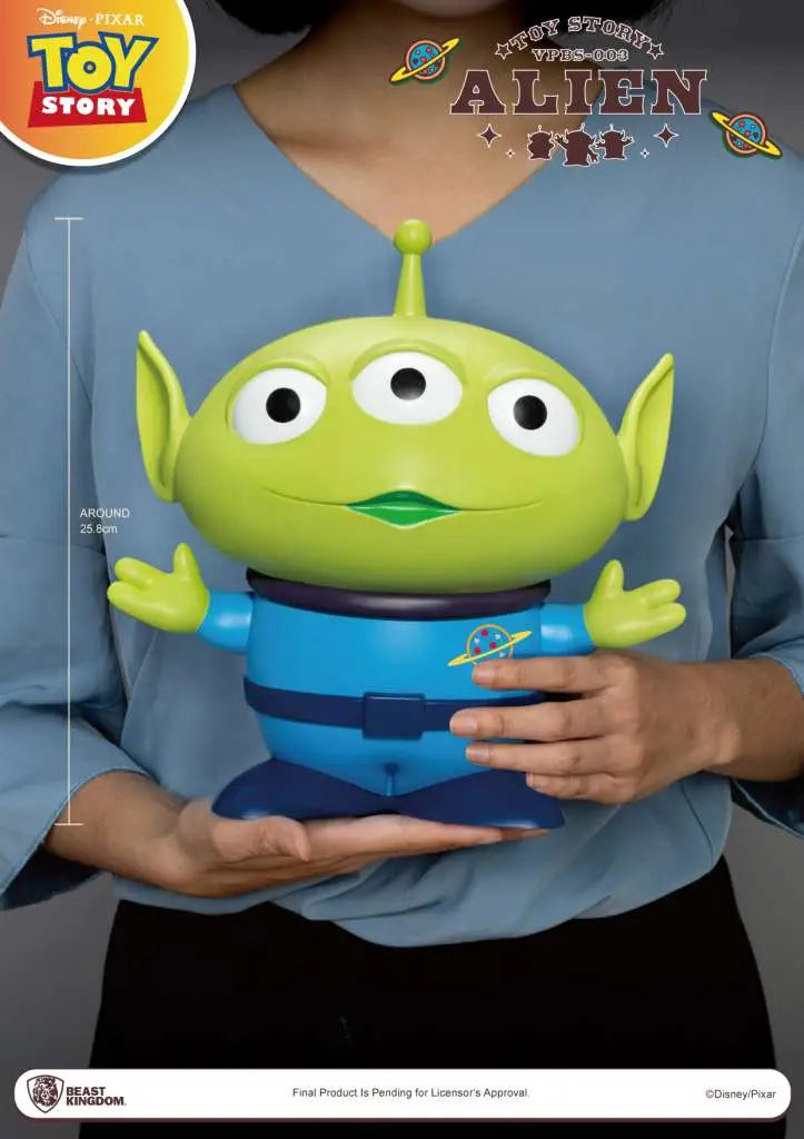 TOY STORY SMALL VINYL PIGGY BANK ALIEN