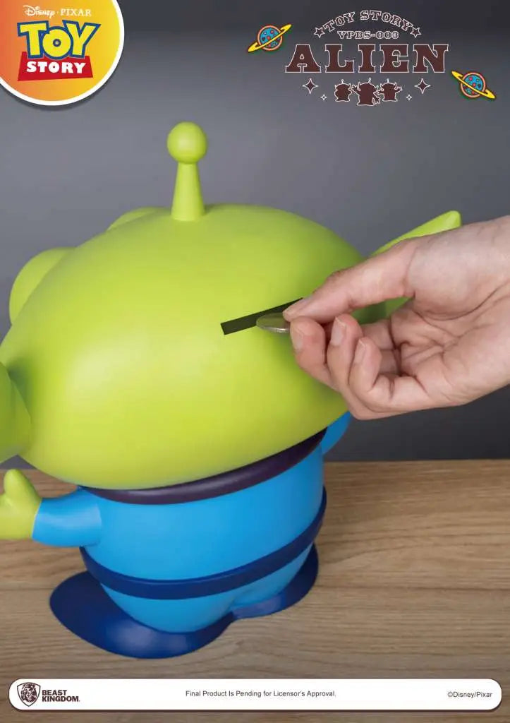 TOY STORY SMALL VINYL PIGGY BANK ALIEN
