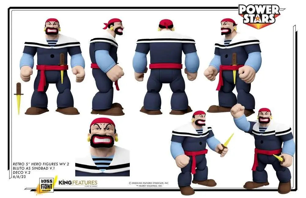 POPEYE POWER STARS BLUTO SINDBAD AF