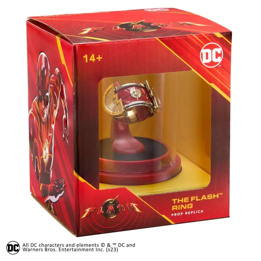 DC FLASH MOVIE PROP REPLICA RING WITH DISPLAY