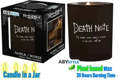 DEATH NOTE LIGHT & RYUK CANDLE IN A JAR