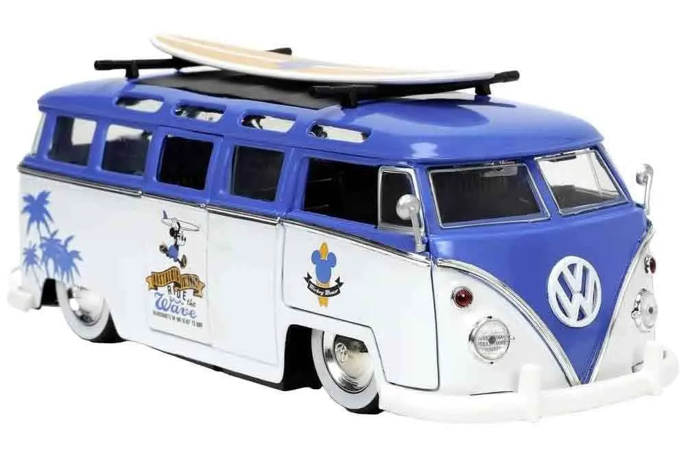 Mickey Mouse - 1967 Volkswagen T1 Bus With Mickey - 1:24 Die-Cast Model