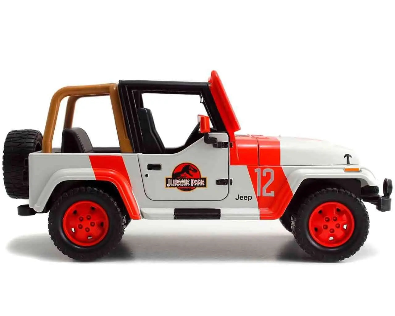 Jurassic Park - 1992 Jeep Wrangler YJ Sahara - 1:24 Die-Cast Model