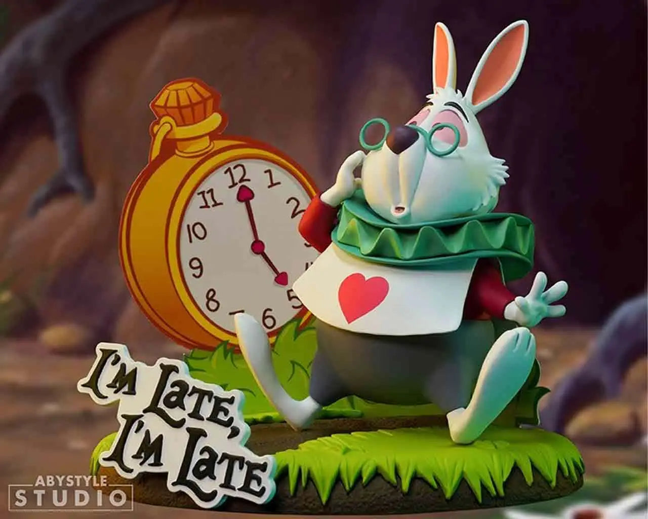 DISNEY ALICE IN WONDERLAND WHITE RABBIT SFC 1/10 PVC STATUE