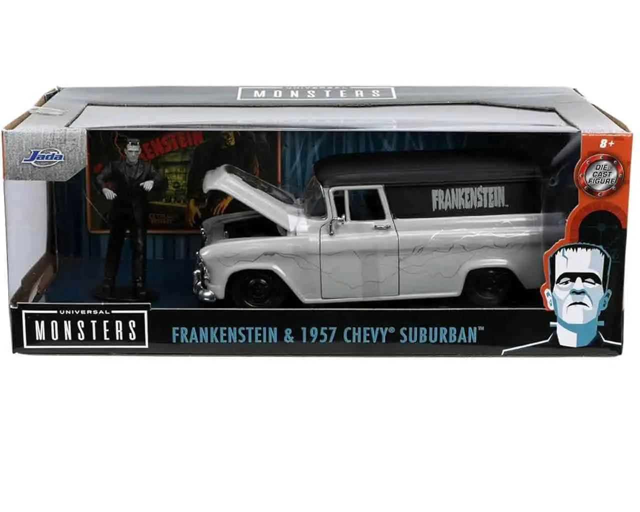 Universal Monsters  - 1957 Chevy Suburban With Frankenstein - 1:24 Die-Cast Model