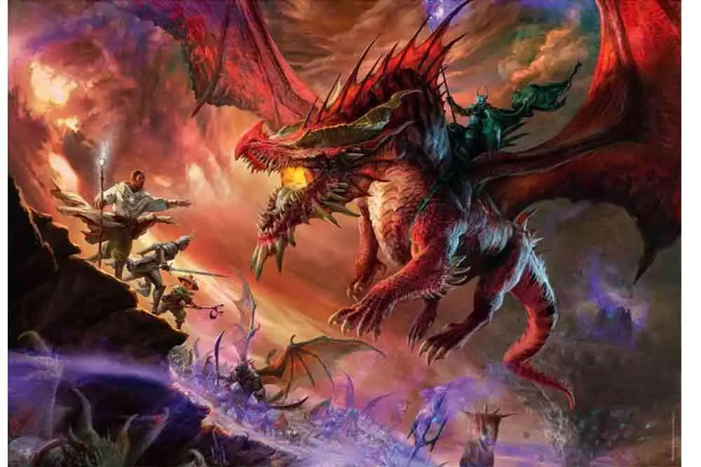Gaming Puzzle Collection - Cube500 Dungeons & Dragons: Kansaldi on Red Dragon  - Jigsaw Puzzle 500 Pcs