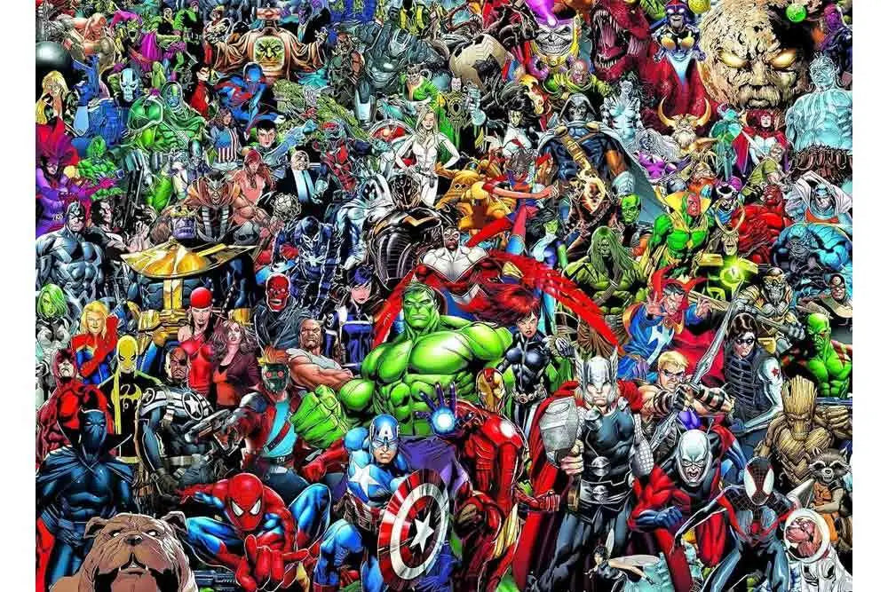 Marvel: All-Cast - Impossible Jigsaw Puzzle 1000 Pcs