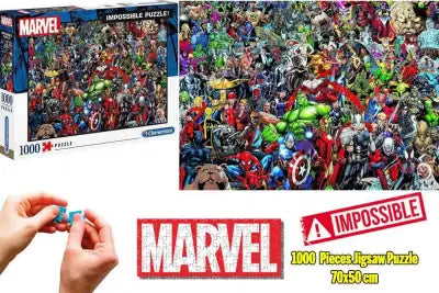 Marvel: All-Cast - Impossible Jigsaw Puzzle 1000 Pcs