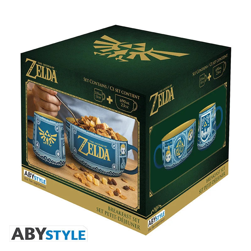 THE LEGEND OF ZELDA - Wind Waker - Breakfast Set Mug + Bowl