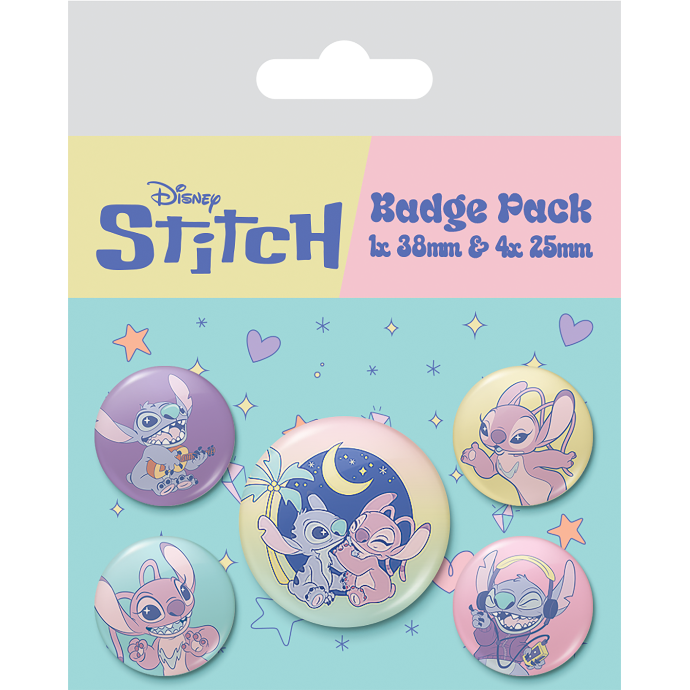 STITCH & ANGEL - Space Rocks - Pack 5 Badges