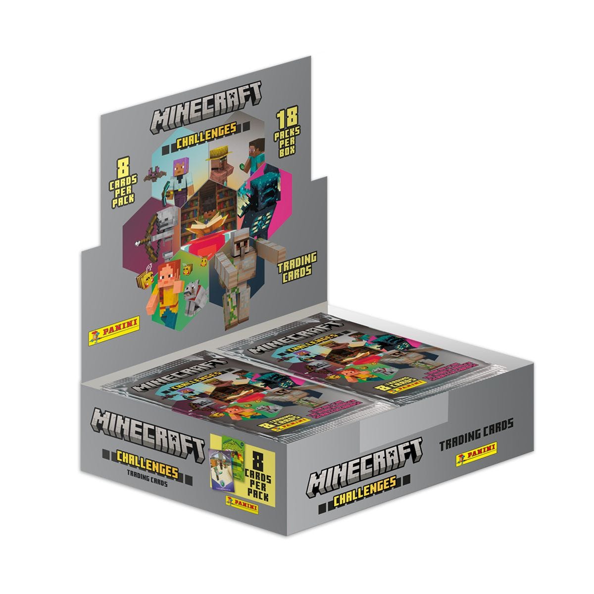 MINECRAFT - Panini Display 18 Pochette 8 Trading cards